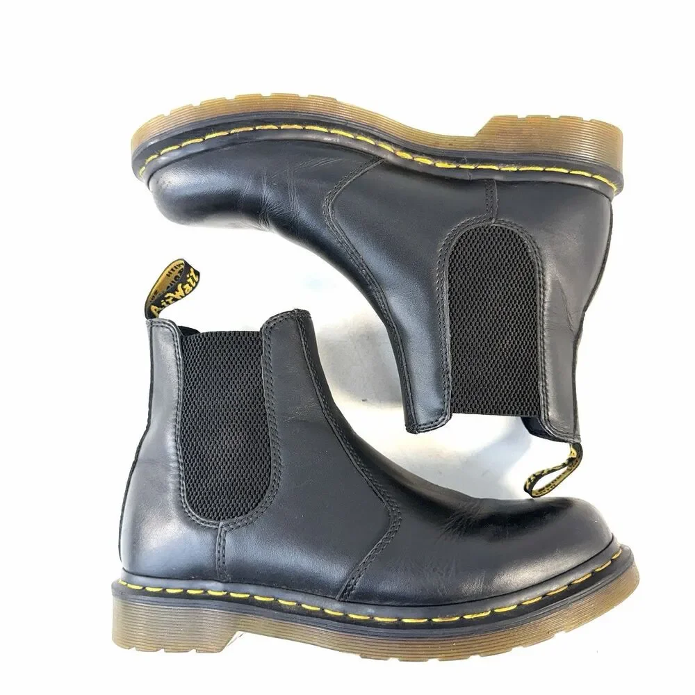 Dr Martens 2976 Bex Smooth Leather Chelsea Boots Black Unisex Men’s 8 / Womens 9